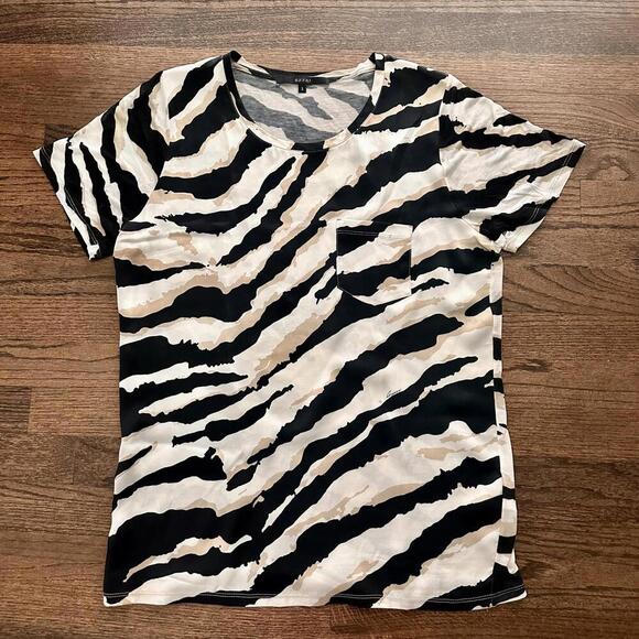 GUCCI T-SHIRT TIGER ZEBRA ANIMAL PRINT TOP SMALL - Picture 6 of 9